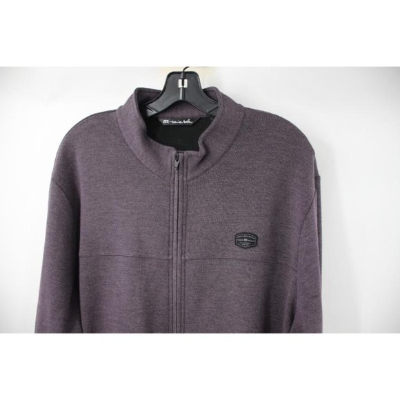 TRAVIS MATHEW Jacket Mens XL Heather Nightshade Regular Fit You Told My Wifi - Picture 3 of 12